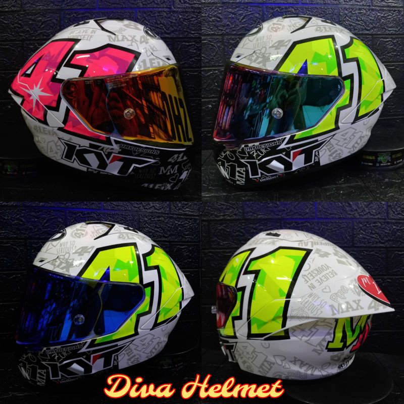 HELM KYT NZ RACE ESPARGARO REP 2021 SPESIAL EDITION SNI DOT  PAKET GANTENG TERMURAH