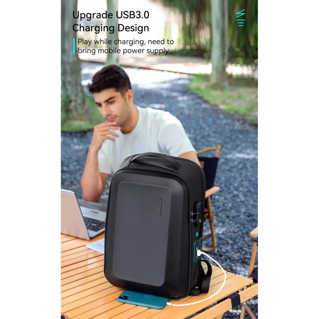 MR2958KR Tas Mark Ryden Ransel Pria Cowok Laptop 15.6 USB TSA Hardcase