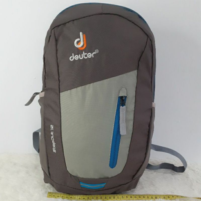 Tas Ransel Anak Second / Preloved / DEUTER Stepout 12 Backpack Abu strip biru / Bekas.