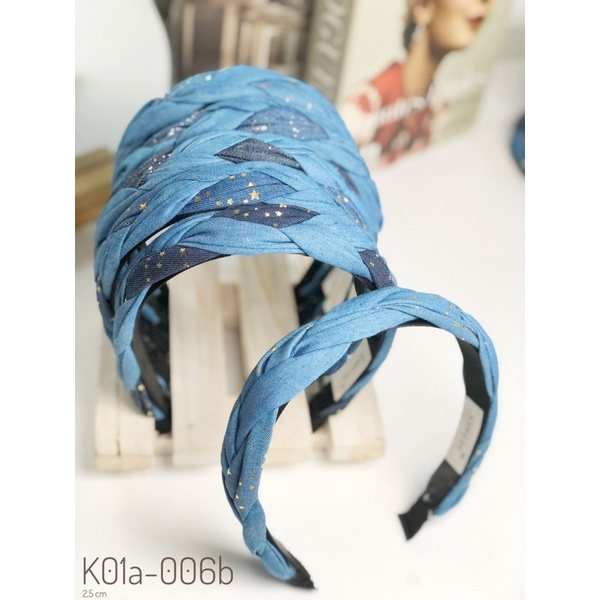 BANDO KEPANG BANDANA SCRUNCHIE ALA KOREA KOREAN HEADBAND TEBAL BESAR JALIN ORGANZA BANDO NAGITA