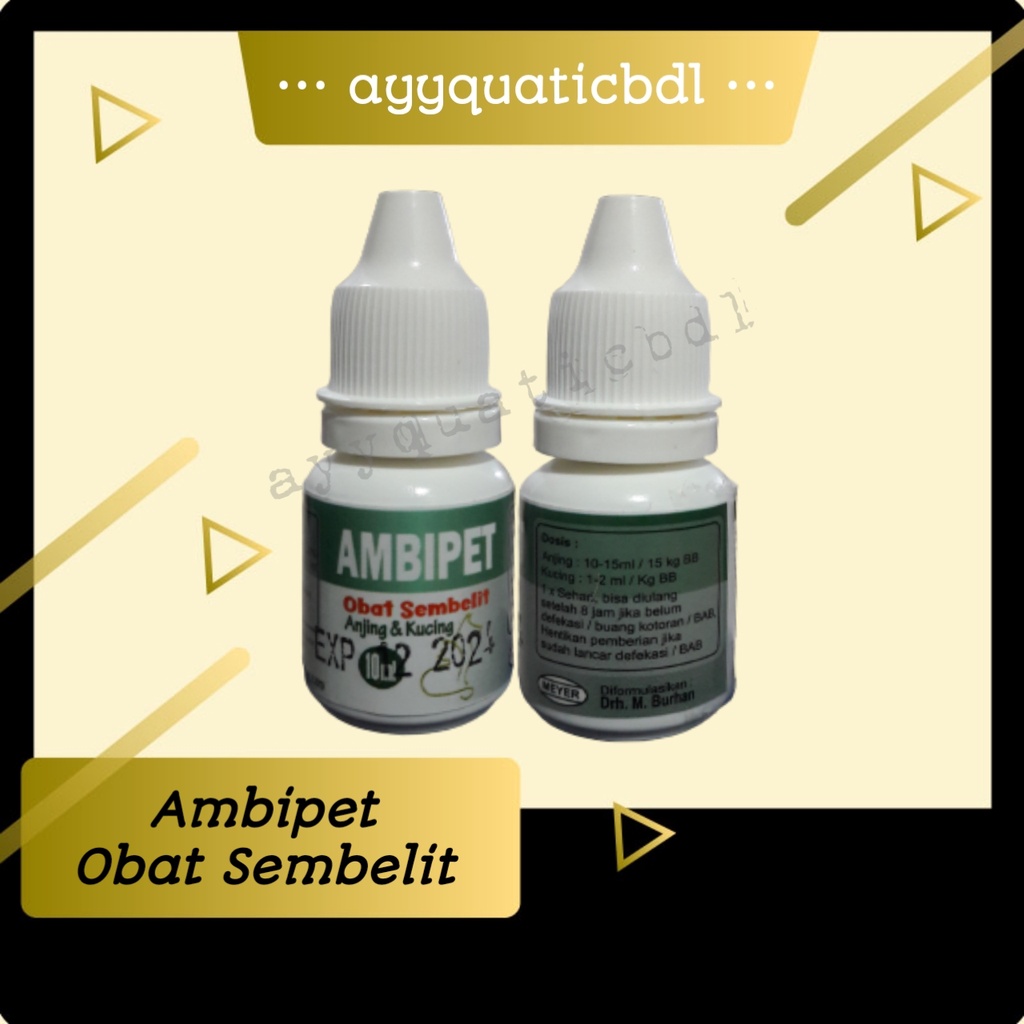 AMBIPET - Obat Hewan Sembelit Ambeien Kucing Anjing Susah BAB Konstipasi