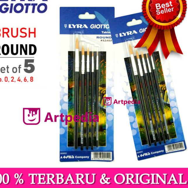 

LYRA ART BRUSH SET ROUND / KUAS BULAT SET