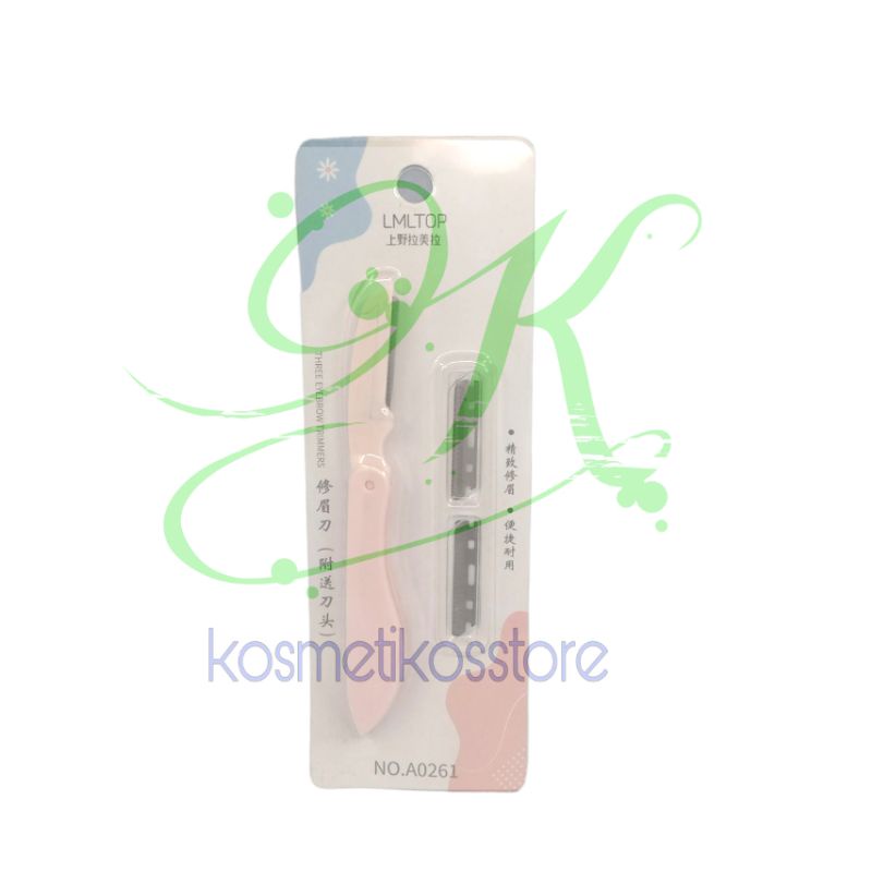 Pisau Alis Lipat + Refill / Pisau Cukur Alis