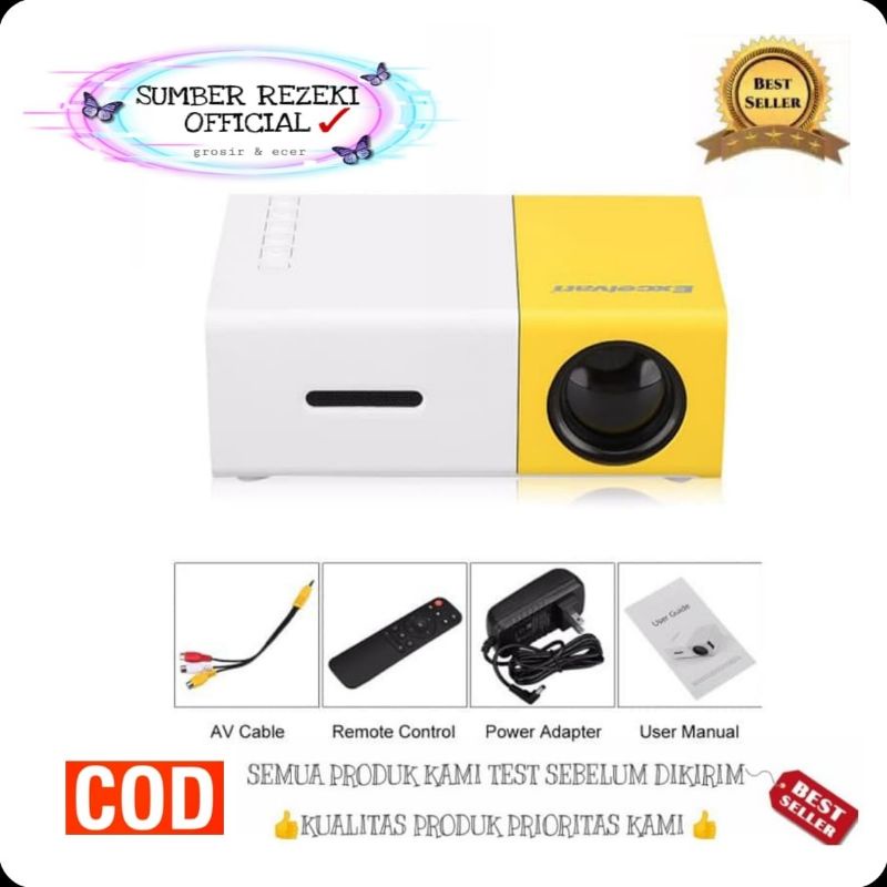 SR - Proyektor super mini / Mini proyektor LED YG300 / YG-300 / YG 300 LCD Projector home proyektor 