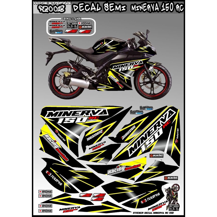 Striping minerva 150 RC / decal semi minerva 150 RC/ variasi minerva 150 RC