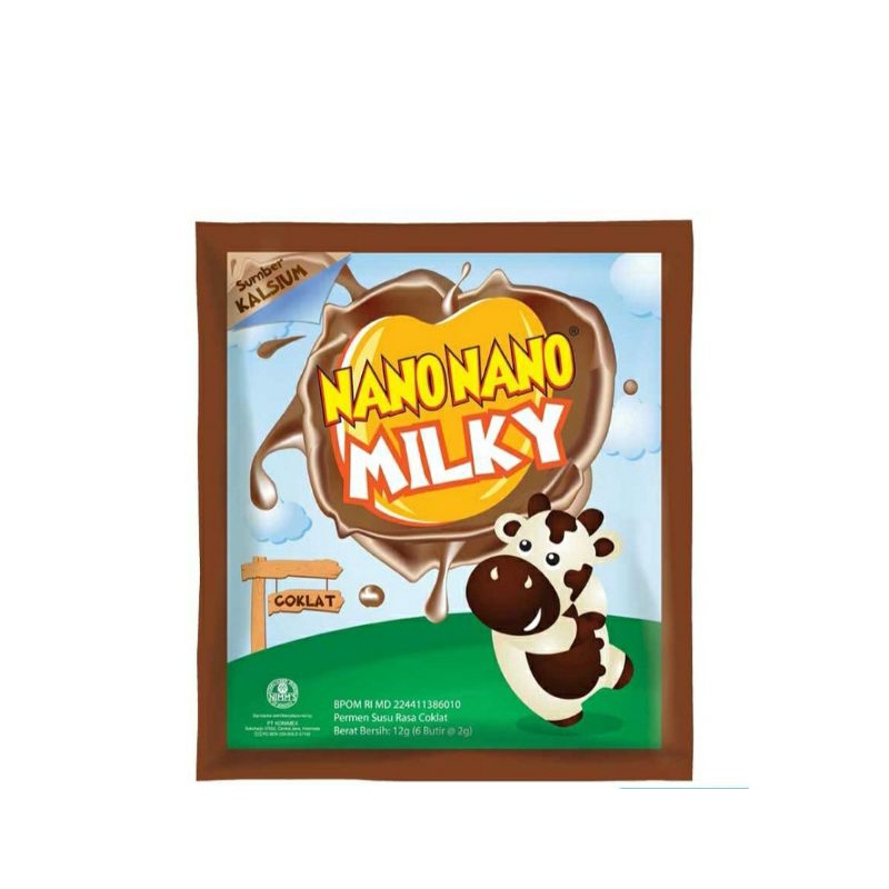 

Nano Nano Candy Milky Coklat 12G