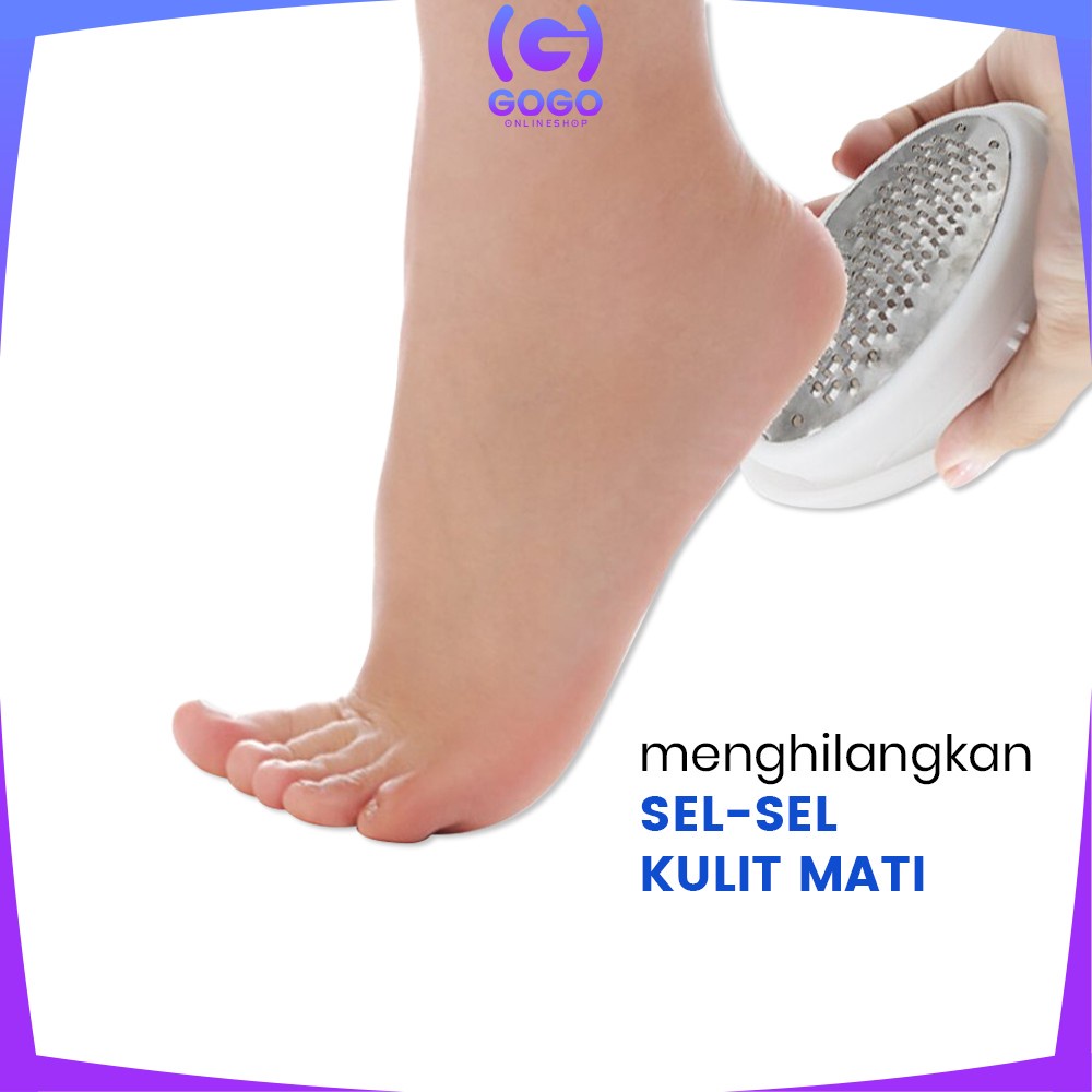 GOGO-C645 Ped Egg Penghalus Tumit Kaki Portabel Alat Pedicure / Gosok Pembersih Kapalan Kulit Mati / Alat Penghilang Kulit Kasar Telapak Kaki