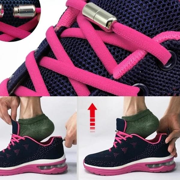 Tali Sepatu Elastis Lembut Ulir Soft Shoelace Elastic - Navy