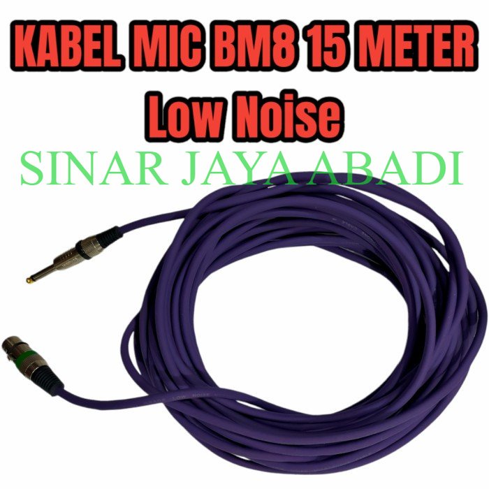 KABEL MIC BM8 CANON FEMALE TO AKAI 15 M KABEL MIC XLR BM8 15 M LOW NOISE