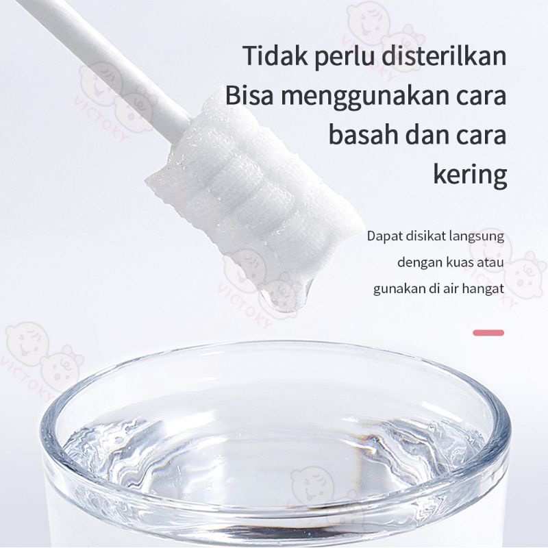 [rumahbayipdg] Kasa stik pembersih mulut bayi kain kasa steril 30 pcs