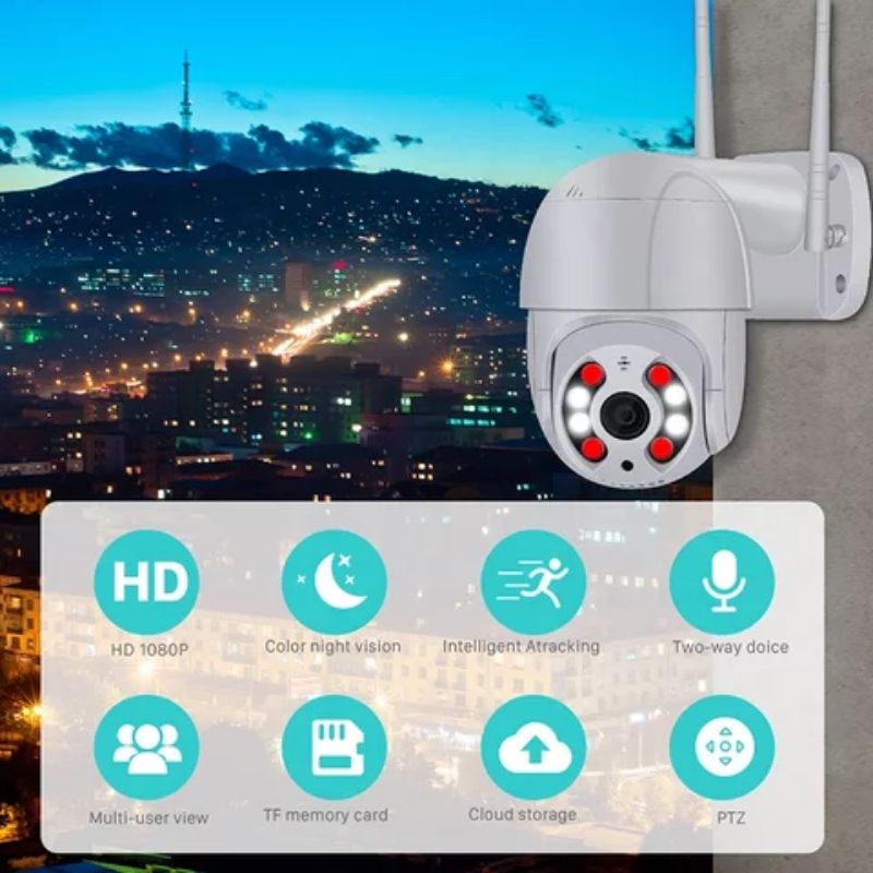 IP CAMERA CCTV WIRELESS  TRACKING 8MP 1080P APLIKASI ICESE