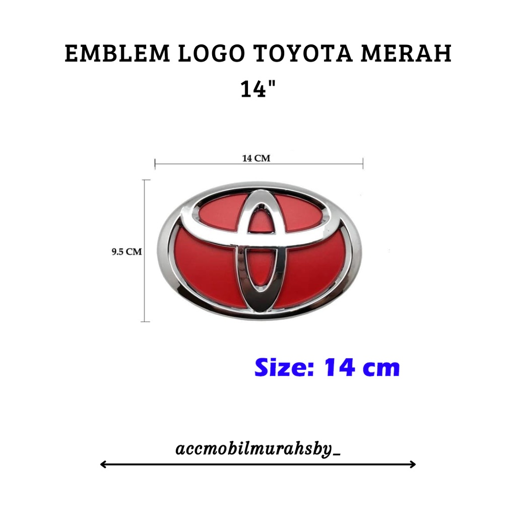 Red Emblem Toyota - Logo - Lambang Toyota Merah