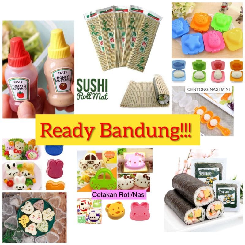 Gulungan Sushi DIY Sushi Rolling Roller Bahan Bambu Cocok untuk Dapur Sushi Maker Tikar penggulung sushi makisu bamboo bambu roller roll alas cetakan nasi bento tatakan piring Tusukan Bento atau Buah | Hiasan Bekal Makan | Garpu Kecil Hias untuk Bekal Mak