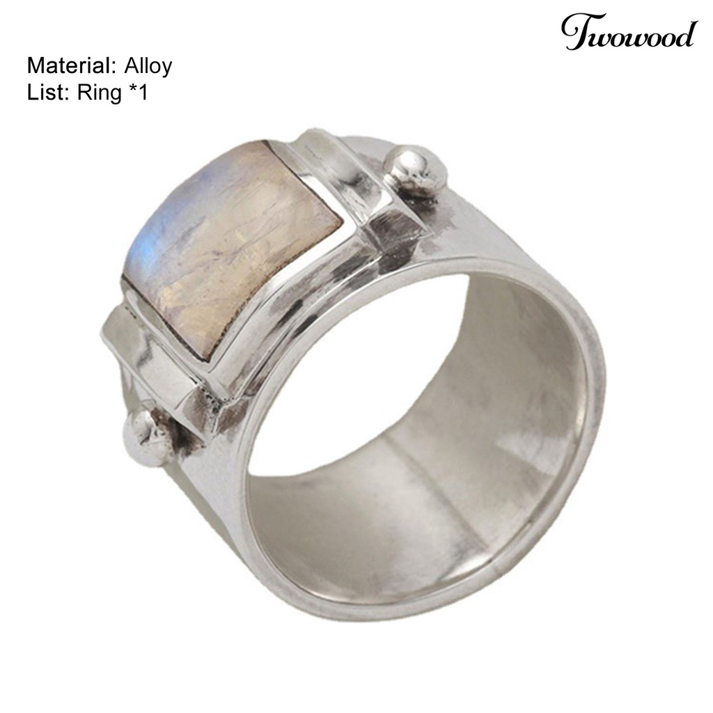 Cincin Bahan Alloy Gaya Vintage Untuk Wanita