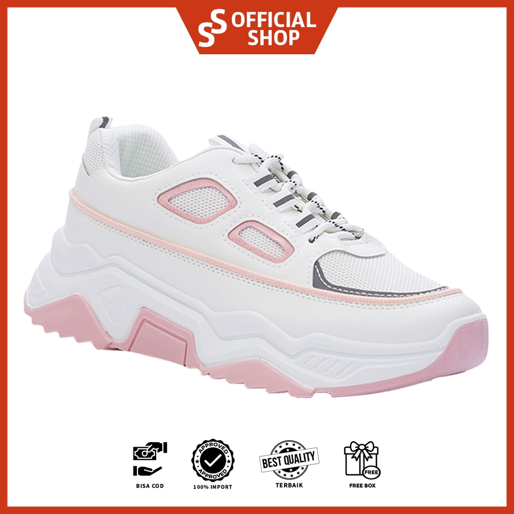 [ORIGINAL BER-HOLOGRAM] SNEAKYSHOES VANNETA SEPATU WANITA SNEAKERS SHOES K01