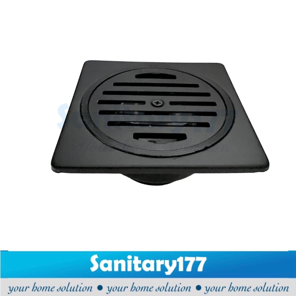 Floor Drain Model HITAM BLZ-saringan got drainer stainless black strainer tutupan tutup 11,5cm  pembuangan air mandi