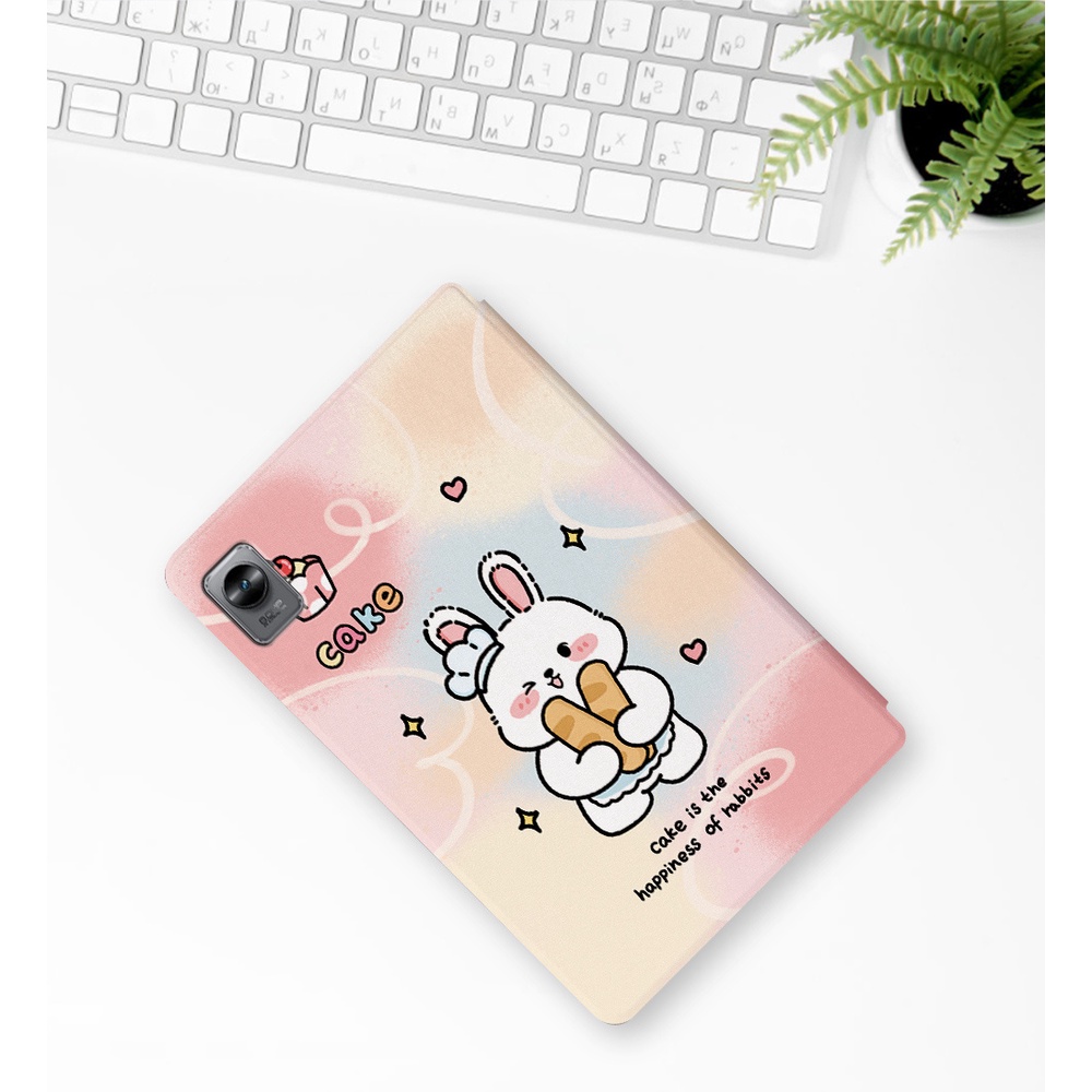 Case Pelindung Tablet Realme Pad mini (2022) 8.7-inch RMP2105 Realme Pad X 10.95 &quot;RMP2107 RMP2108 Motif Kartun Bahan Kulit PU