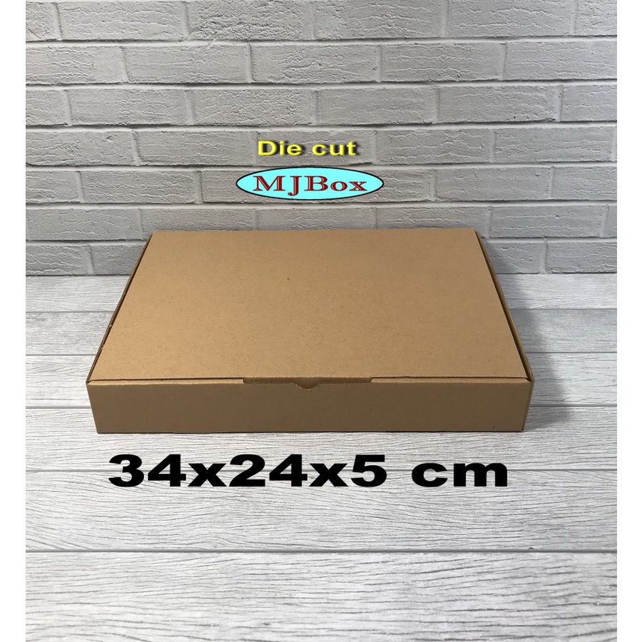 

Kardus Karton Uk, 34x24x5 cm...Die Cut U/ packing - aksesoris - dll
