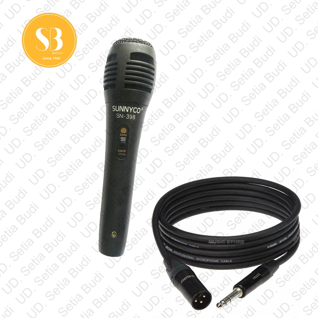 Mikrofon Mic Kabel Karaoke Sunny SN-368 Mik Microphone Baru dan Murah