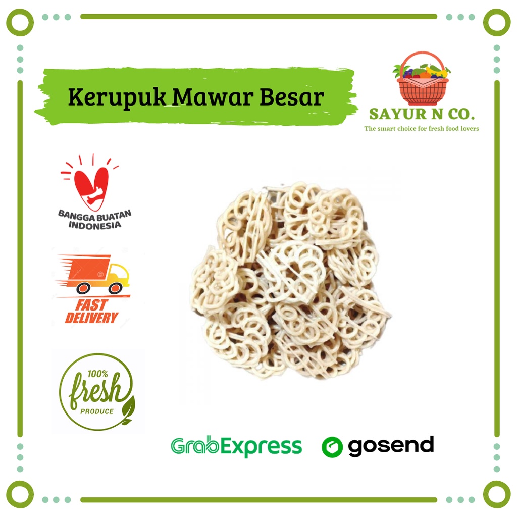 

Kerupuk Mawar Mentah | Sayur N Co Bekasi