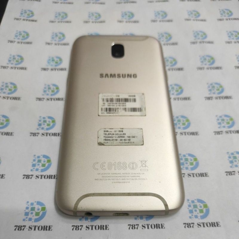 BACKCOVER SAMSUNG J5 PRO J530Y/DS GOLD ORIGINAL BEKAS