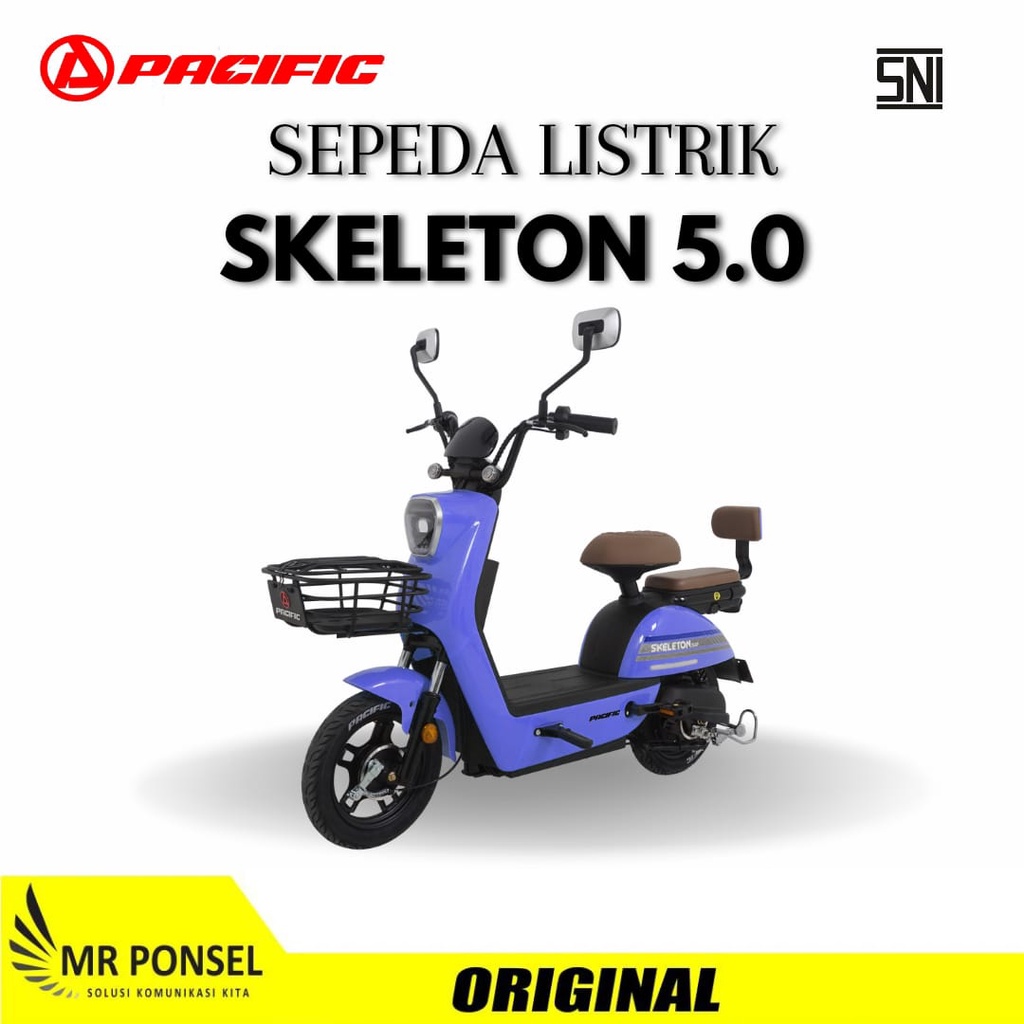 Sepeda Listrik Pacific Skeleton 5.0 New Selis By pacific