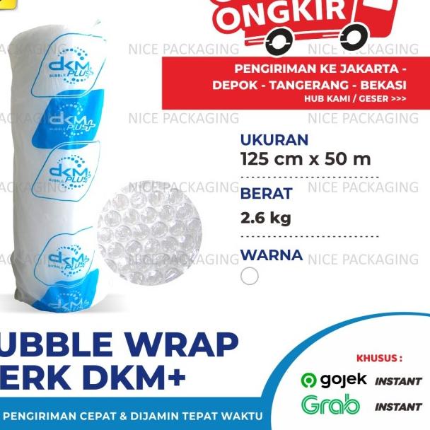

Plastik bubble uk125cm x 50Mtr Cover Biru
