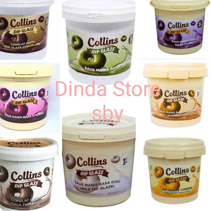 

ㅛ COLLINS DIP GLAZE 1 KG READY ALL VARIAN(free bubble dan alas kardus) ⇿