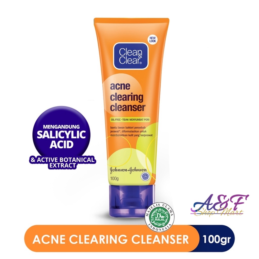 Clean &amp; Clear Acne Clearing Cleanser 100gr | Sabun Wajah