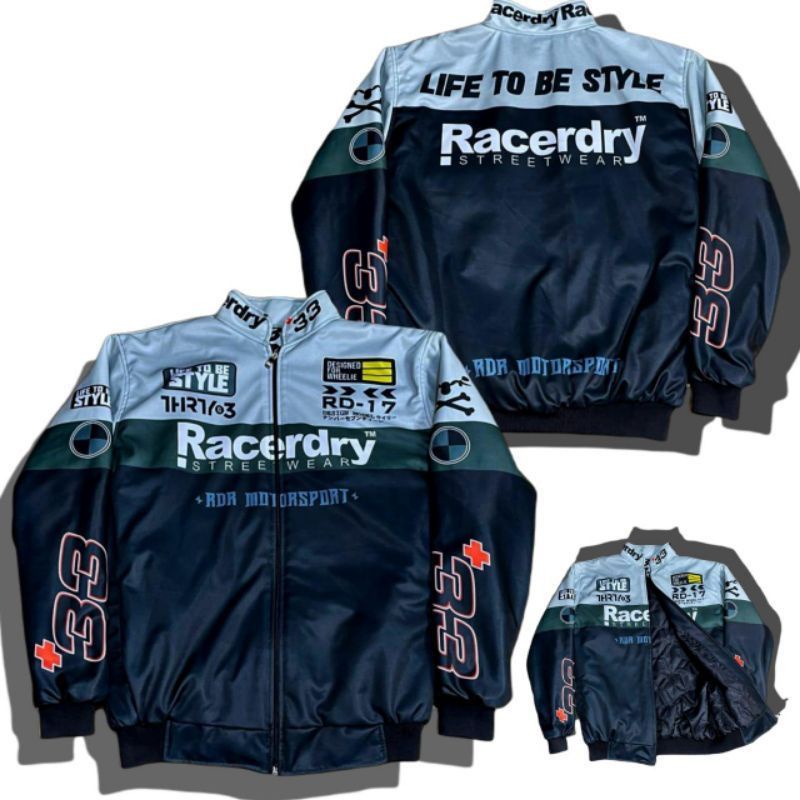 JAKET TOURING MOTOR SUNMORI - VARSITY NASCAR JACKET VINTAGE PRIA WANITA