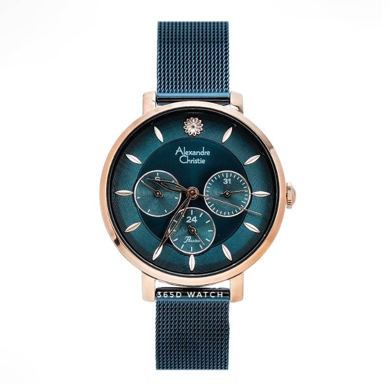 JAM TANGAN WANITA ALEXANDRE CHRISTIE AC 2959 BFBURBU ORIGINAL