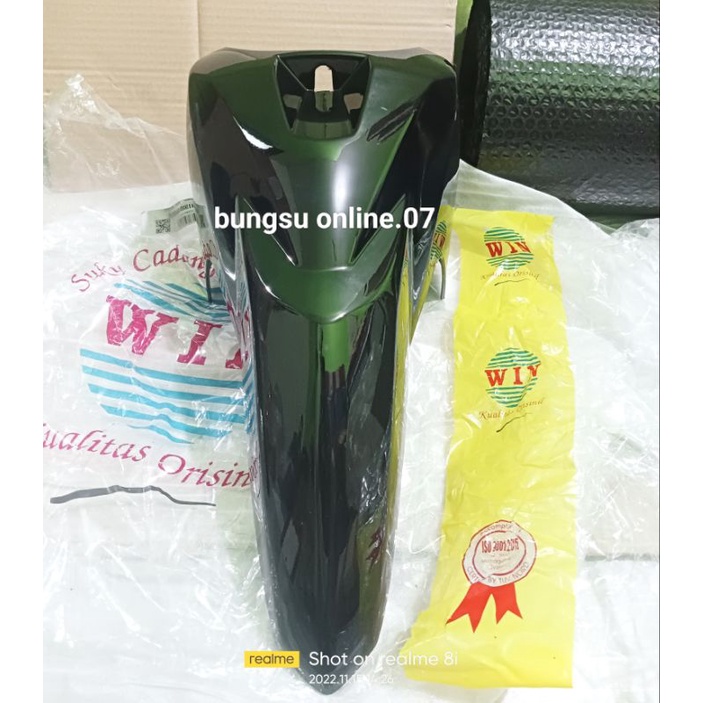 SPAKBOR DEPAN SHOGUN 125 RR FL SP NR HITAM WIN
