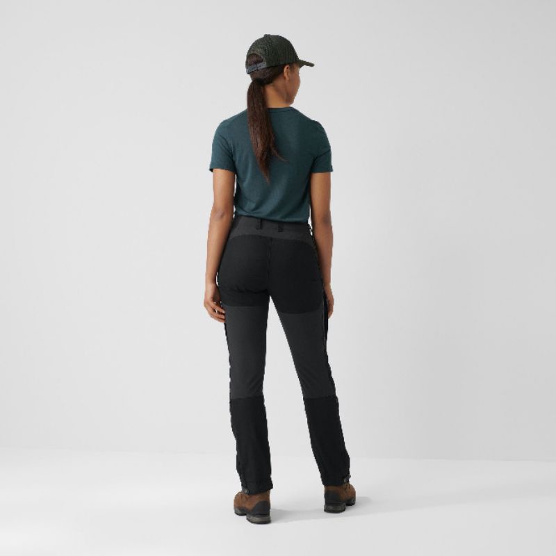 Fjallraven Keb Trousers Women's Short Deep Forest Laurel Green Celana Gunung