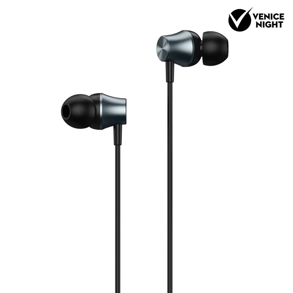 (VNEP) (Berkabel) Remax RM-202 Musik Stereo Ponsel Earphone In-ear Headset dengan Mic