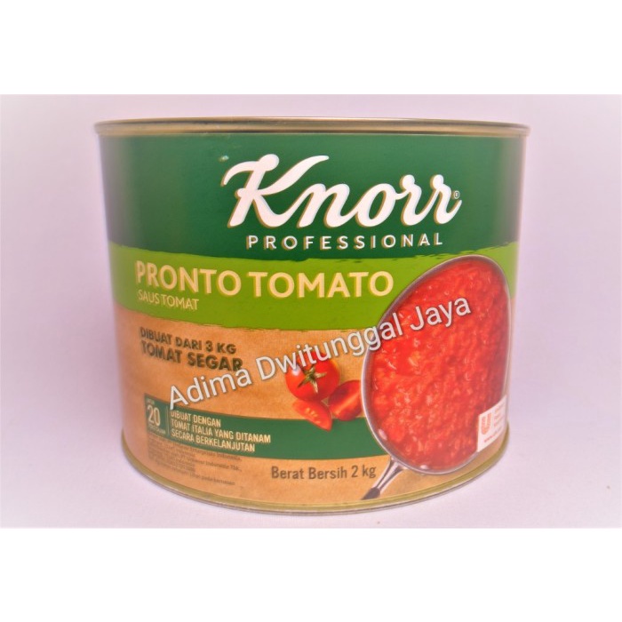 

Tomato Pronto Sauce Knorr 2 kg / Saus Tomat Itali