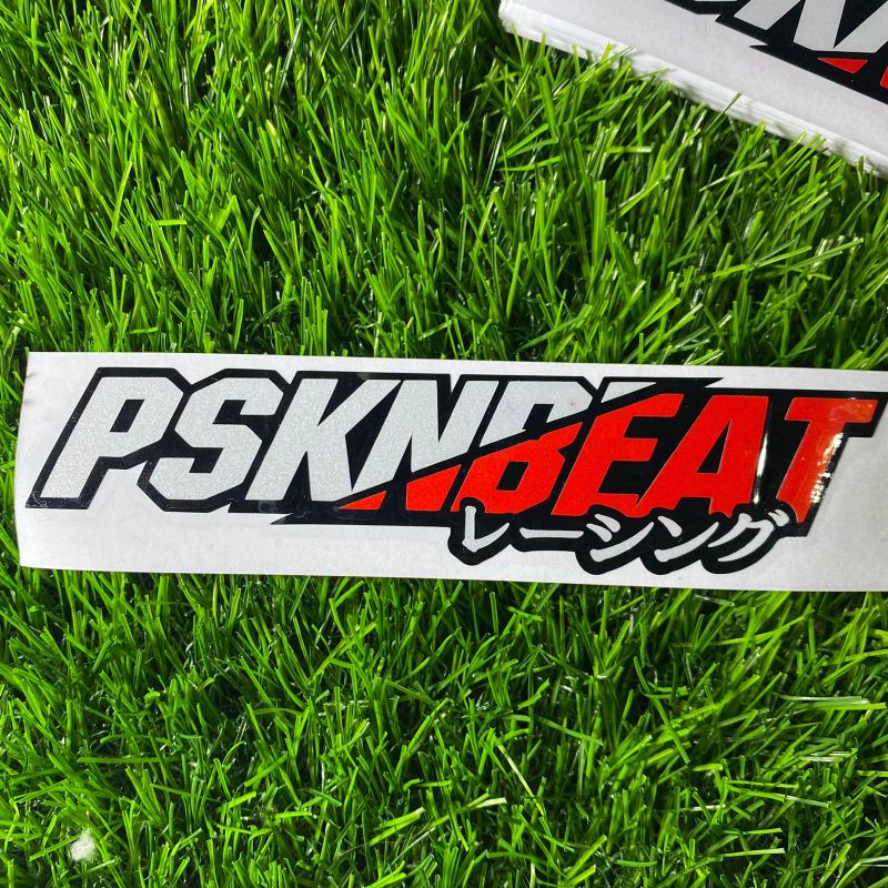 Sticker pasukan beat kanji text japan beat matic cuting sticker