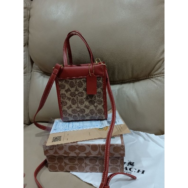 Image of COACH PHONE BAG size 14 x 7 x 17cm #7