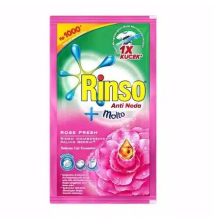 RINSO CAIR ANTI NODA + MOLTO KEMASAN 40 ML 1 RENCENG