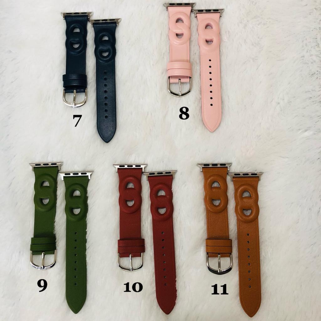 Strap Apple Watch Leather Gourmatte Single Tour Series 1 2 3 4 5 SE 6 7 8 Ultra