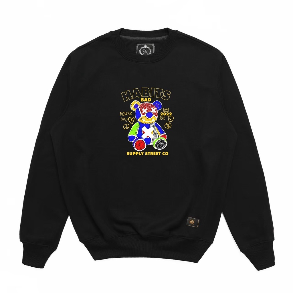 Crewneck Sweatshirt Polos Pria Wanita Premium Terlaris FREE GANTUNGAN KUNCI STIKER ALEEJOE65