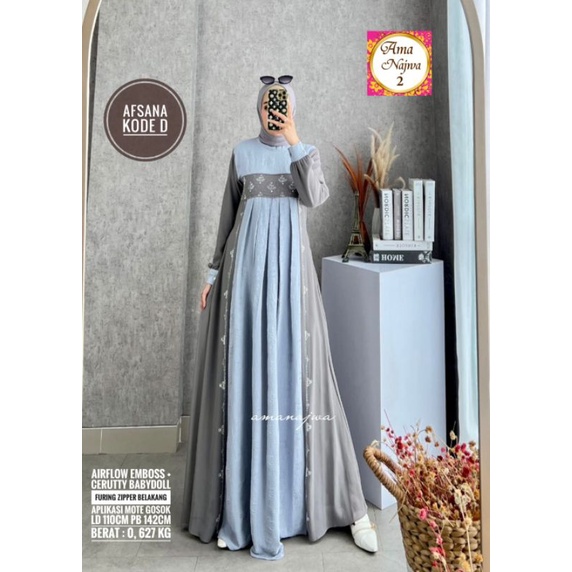 GAMIS SYARI BAJU KONDANGAN MEWAH TERBARU 2022 KEKINIAN BESTSELLER TERLARIS TERMURAH/WEDDING AFSANA D