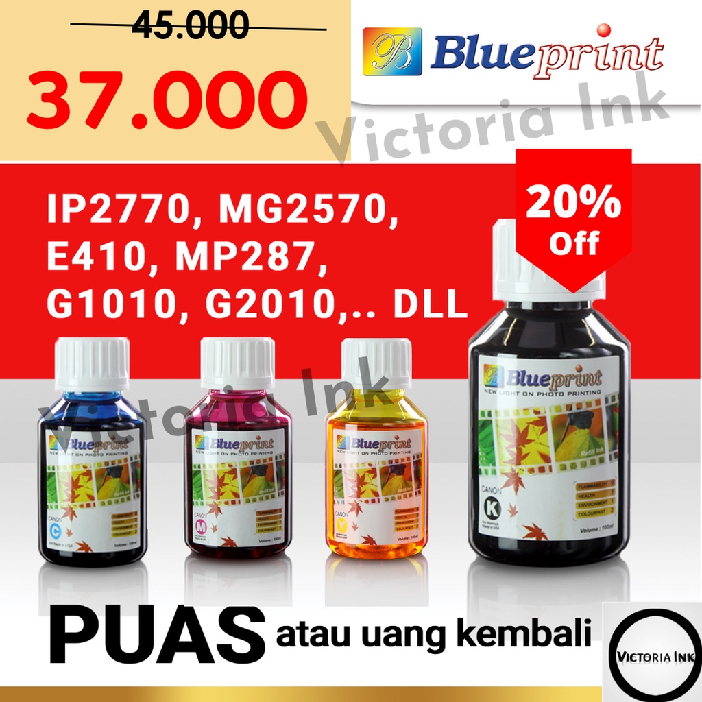 Tinta Blueprint Canon 100ml Tinta BP 100ml Untuk Printer Canon Tinta Compatible Canon BP 100ml