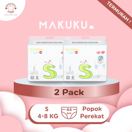 Jual Pack Makuku Air Diapers Slim Tape S X Pack Popok Bayi Tipis Sap Anti Gumpal Cepat