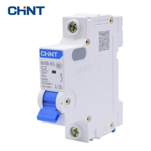 MCB CHINT 2 AMPERE 1 PHASE NXB-63 6KA