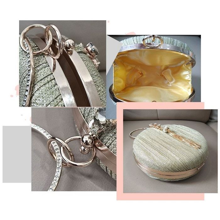 MV_Marvelouz MV111956 Tas CLUTCH Pesta Wanita Bulat Talpan Rantai terbaru 1kg bisa 2 tas supplier tas import GT1956 JT9649