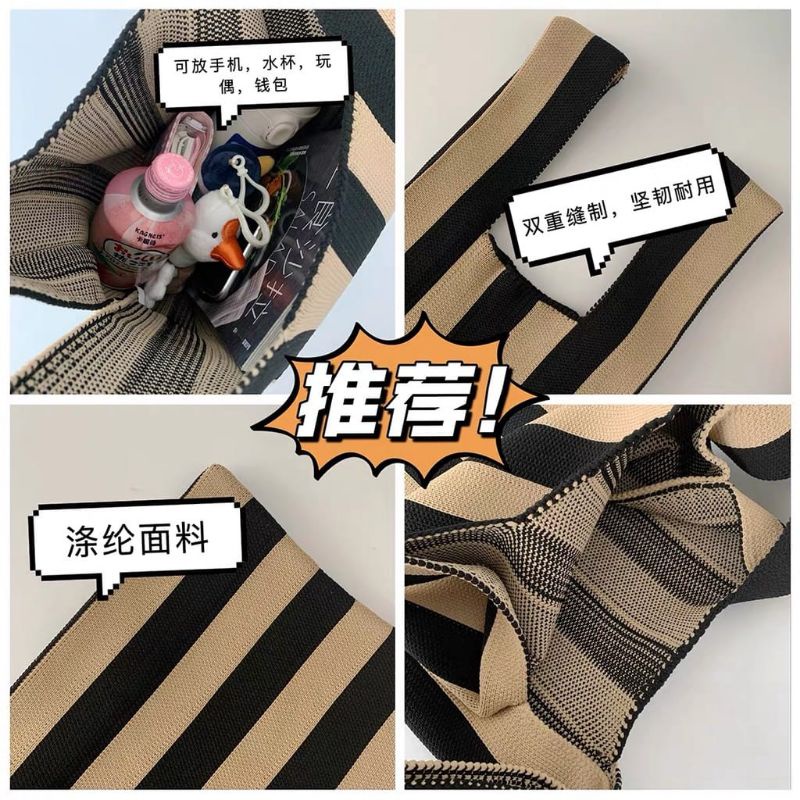hokkiterus21⭐⭐⭐⭐⭐ TAS RAJUT KOREA tas buffolow trend thailand import T015