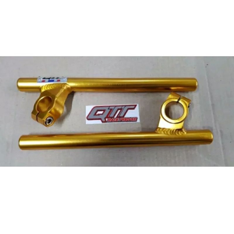 stang stir jepit  setang patah qtt as 33 15⁰ hitam as standar ninja 150 rr r vixion cbr tiger rxking