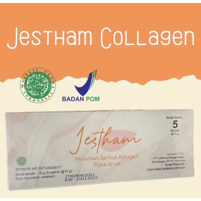 Collagen Jestham  BPOM(VitC+Infus Whitening Collagen
