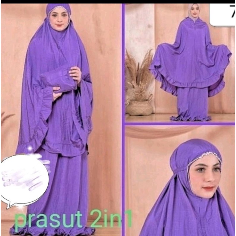 MUKENA BAHAN PARASUT PREMIUM 2IN1