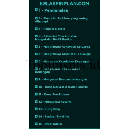 KURSUS PERENCANAAN KEUANGAN KELAS FINANCIAL PLANNING FINPLAN DIGITAL MARKETING ONLINE PELUANG USAHA 